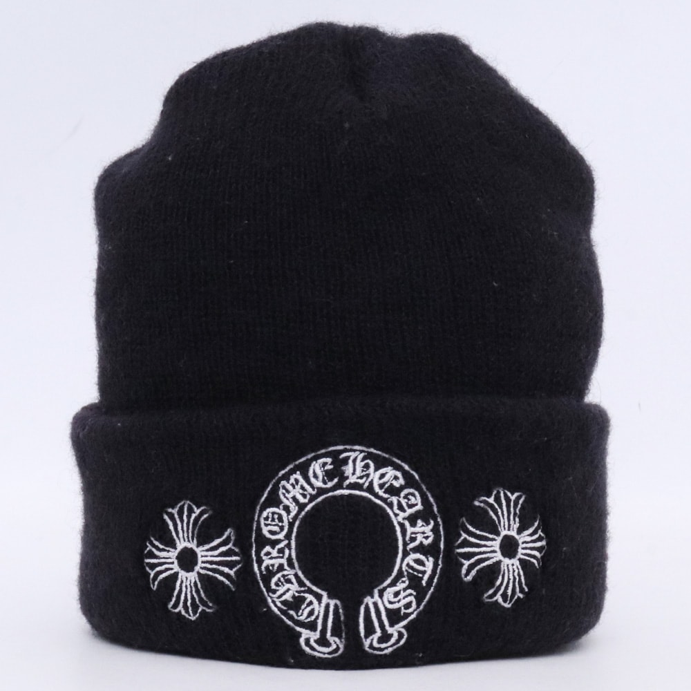 Chrome Hearts Wool Watch Cap Horseshoe "Black"