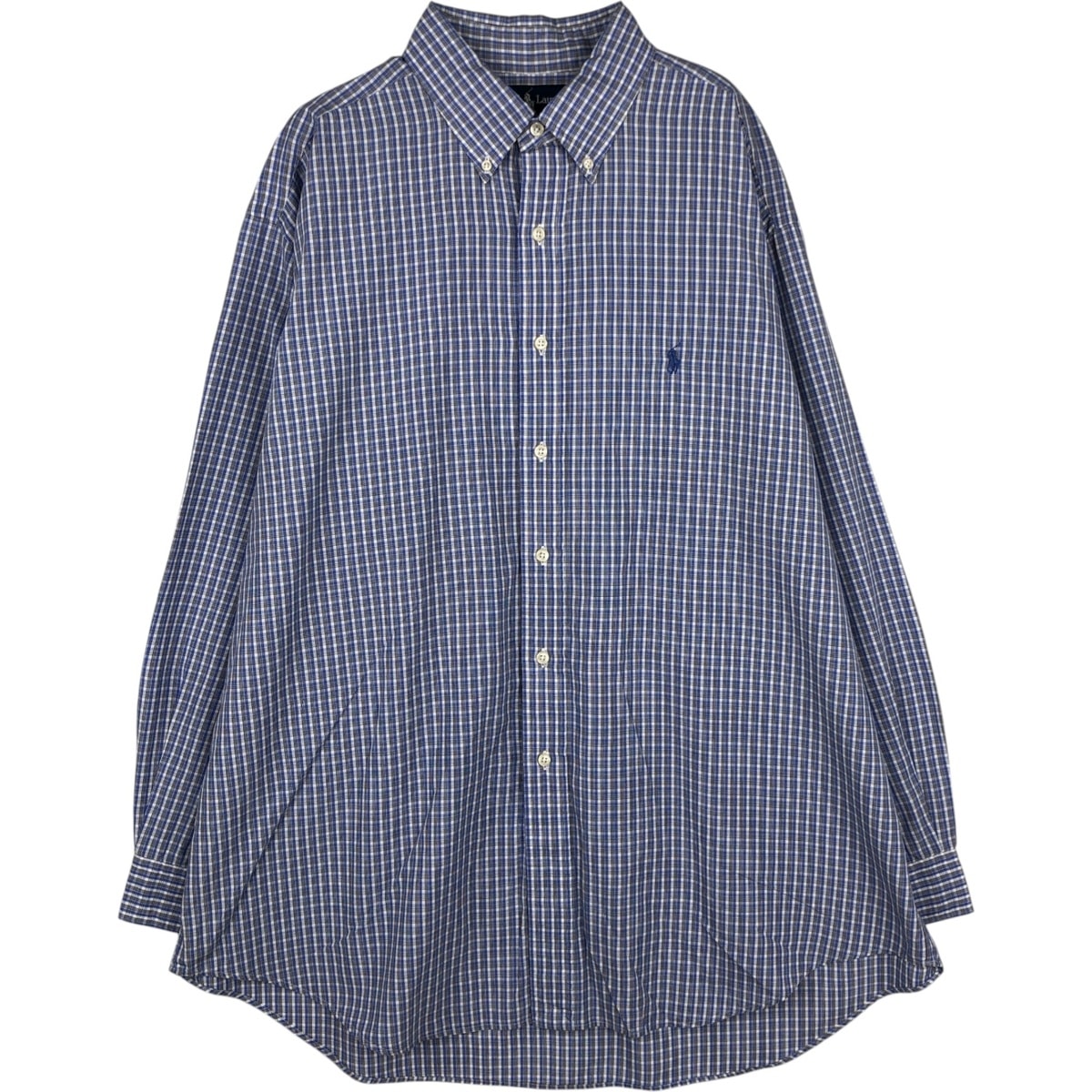 古着 ラルフローレン Ralph Lauren YARMOUTH 長袖 ボタンダウンチェックシャツ メンズXL相当/eaa628971