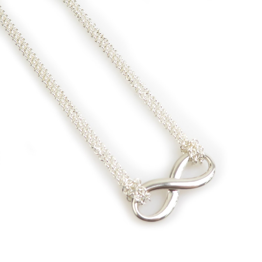 ティファニー TIFFANY&Co. ネックレス インフィニティ ダブルチェーン シルバー925 シルバー レディース【中古】 e61230a