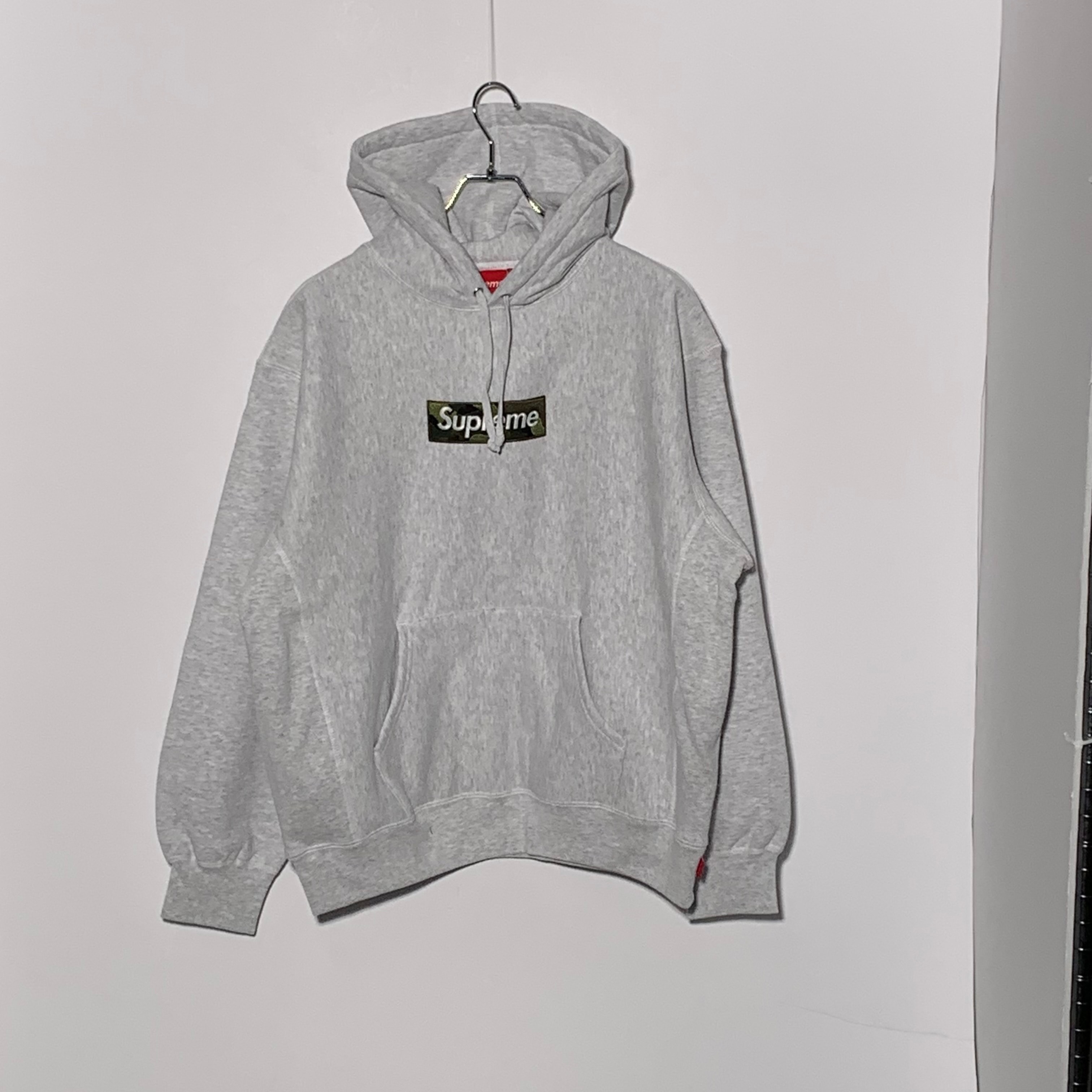Supreme Box Logo Hooded Sweatshirt "Ash Grey" (23FW)