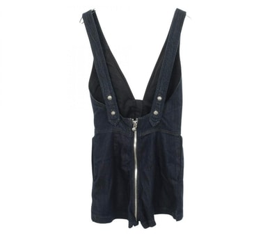 Chrome Hearts Women's Denim Salopette "Navy"