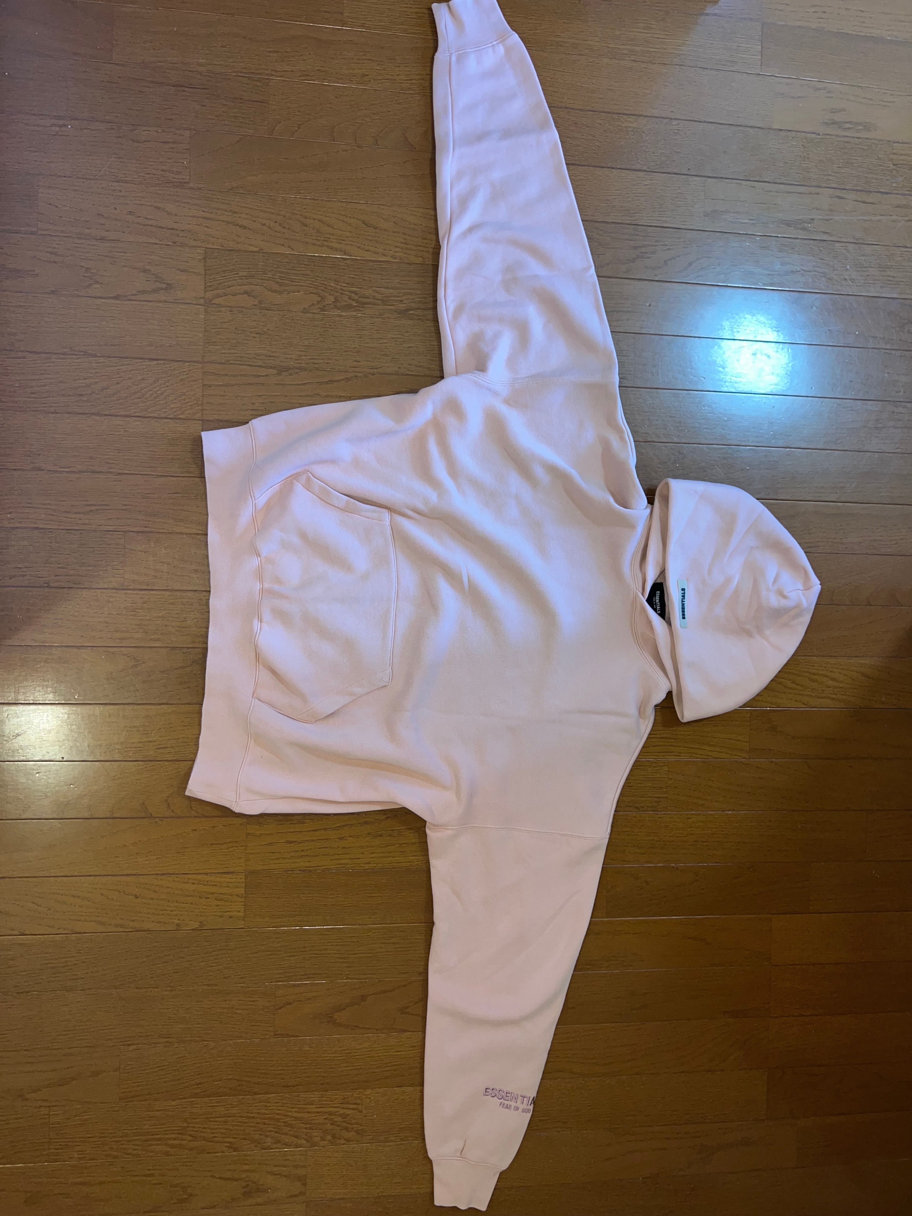 FEAR OF GOD ESSENTIALS 3M Logo Pullover Hoodie "Pink"