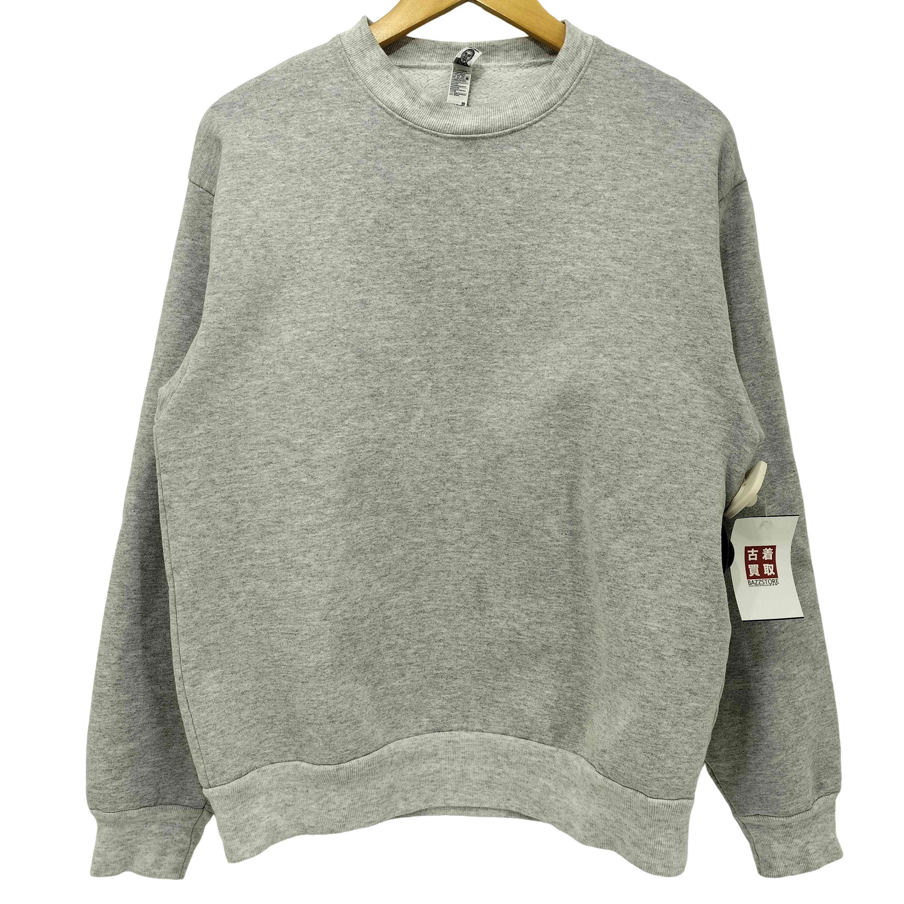 USA製 クルーネック スウェット ヘザーグレー【1141383292718】