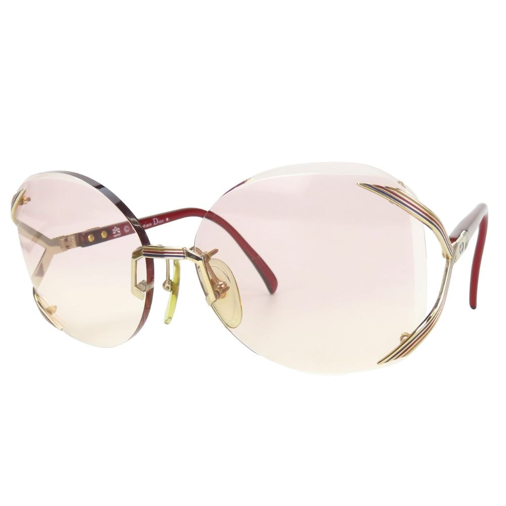 【中古】 クリスチャンディオール サングラス プラスチック レッド系 2289 48 61□16 小物 レディース 女性 Christian Dior