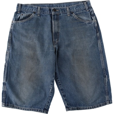 古着 ディッキーズ Dickies Loose Fit デニムペインターショーツ ハーフパンツ メンズw37相当/eaa647963