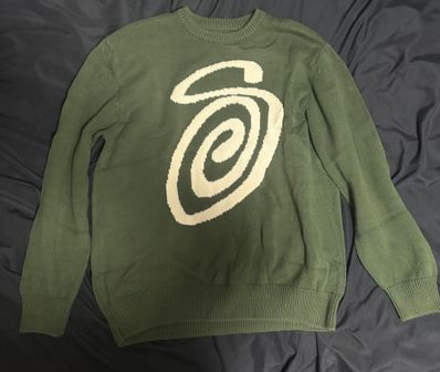 Stussy CURLY S SWEATER "Green"