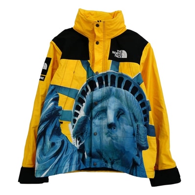 Supreme シュプリーム ジャケット 19AW NP61902I The North Face Statue of Liberty Mountain Jacket スタチュー オブ リバティ マウンテンジャケット イエロー系 ブルー系 M【中古】