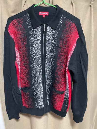 Supreme Gradient Stripe Zip Up Cardigan Supreme Gradient Stripe Zip Up Cardigan