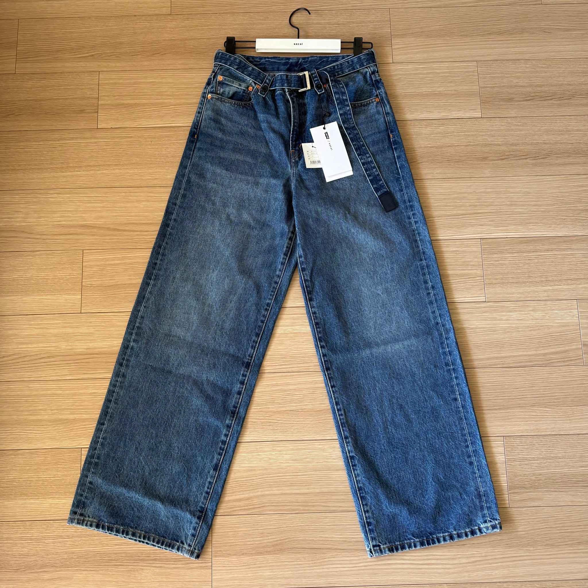 sacai x Levi's Belted Wide Pants "Blue"