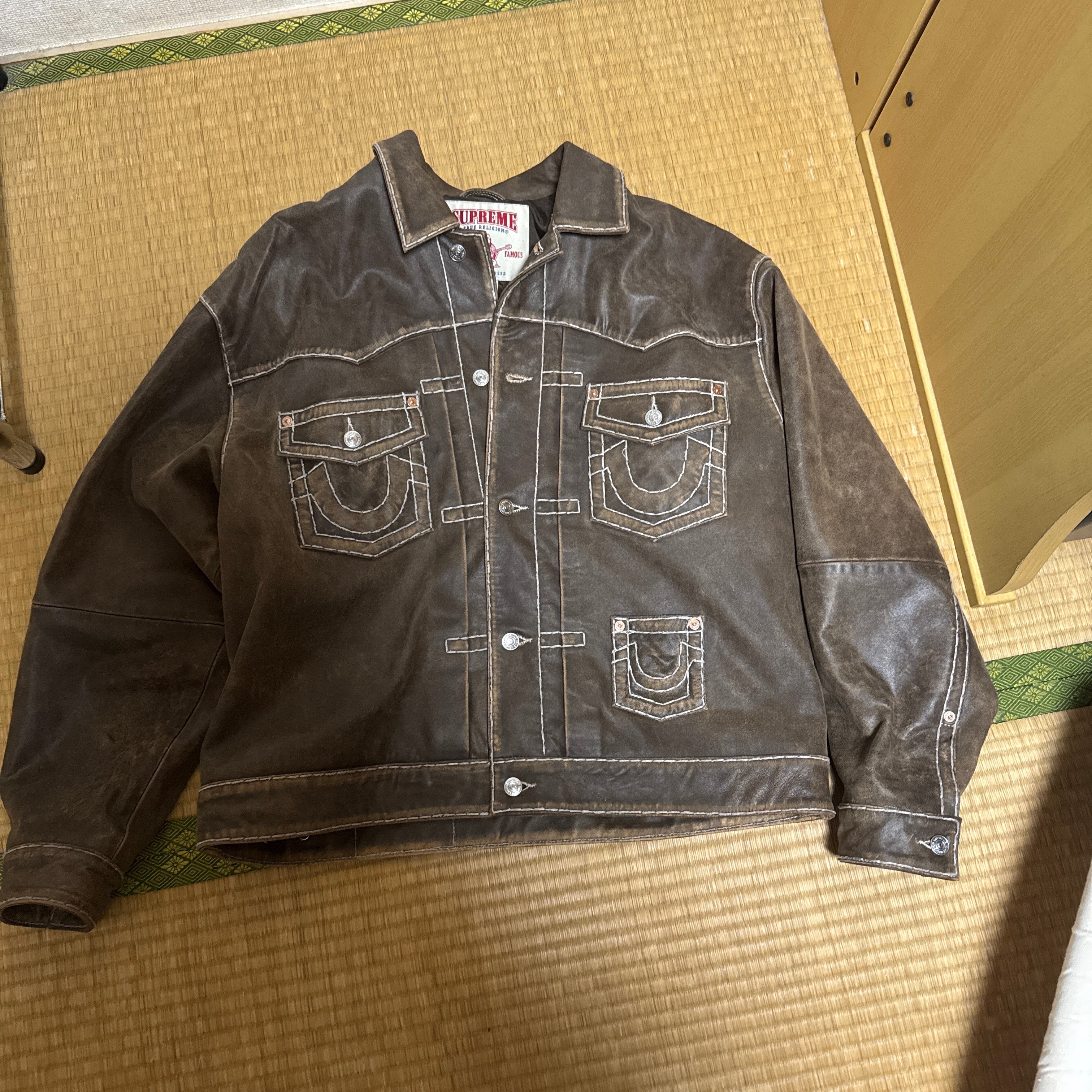 Supreme x Dickies Hooded Leather Work Jacket 