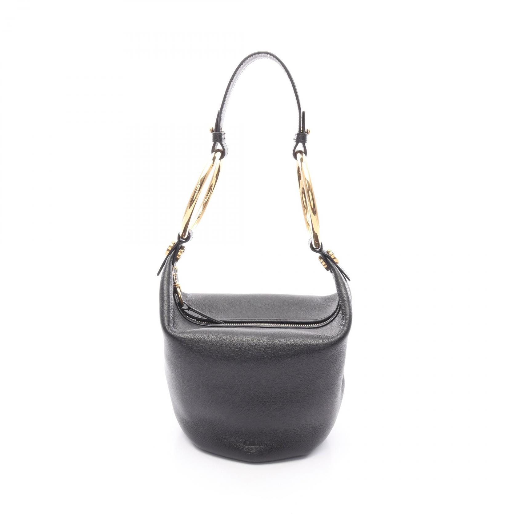 クロエ Chloe Bracelet スモール ショルダーバッグ バッグ レザー レディース ブラック系 CHC25SS618O37001 【中古】