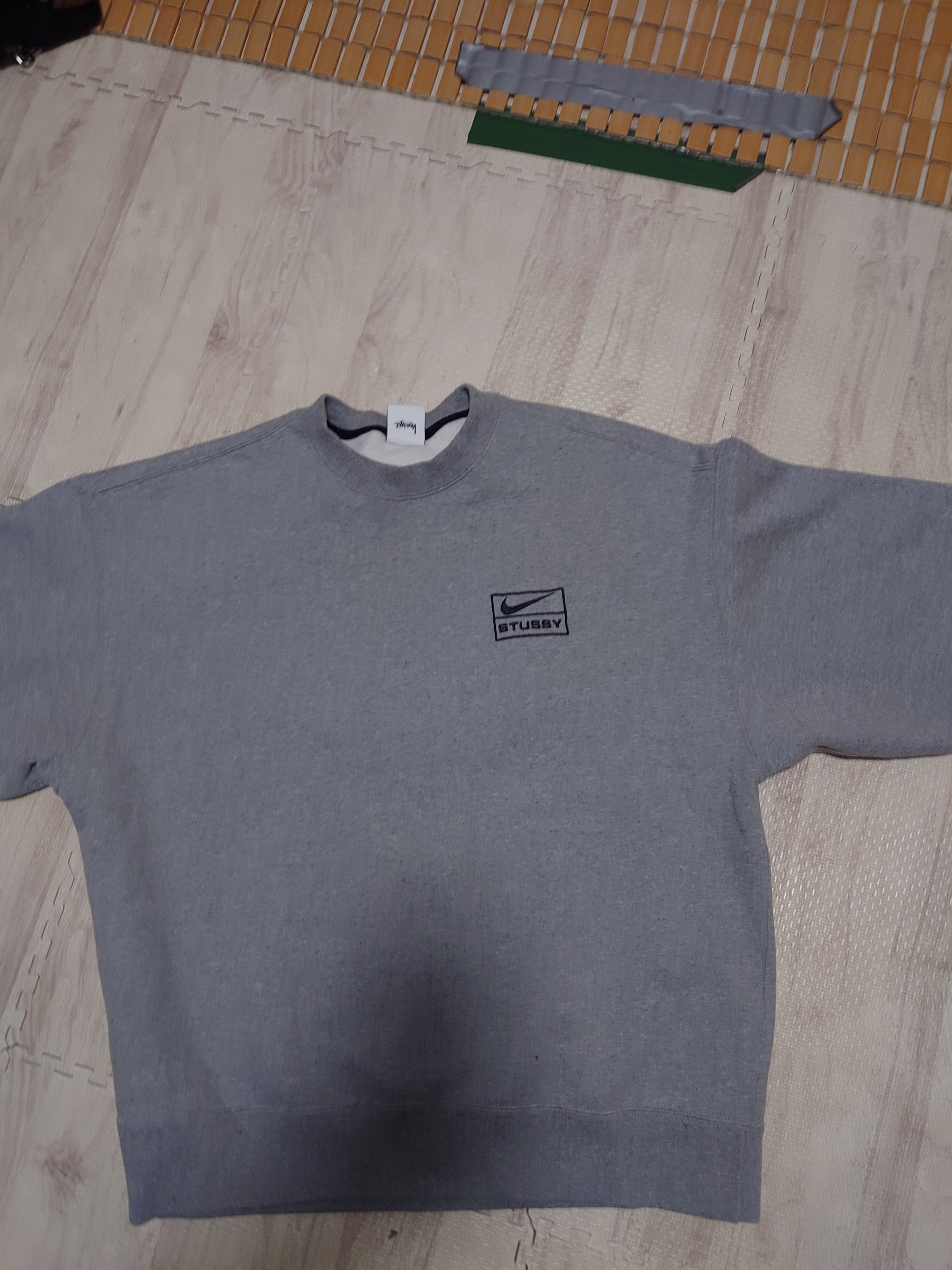Stussy x Nike Fleece Crew (US Size) "Grey" DO9337-063