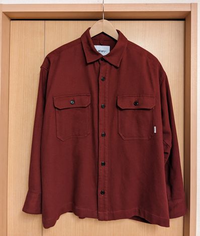 Wtaps Deck 02 / LS / Cotton. Twill "Burgundy"