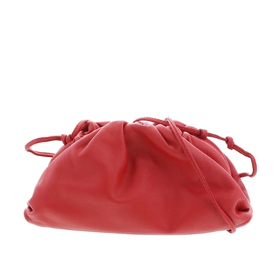 BOTTEGAVENETA ボッテガヴェネタ ミニ ポーチ ショルダーバッグ 585852 レザー レッド レディース【中古】