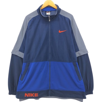 古着 90年代 ナイキ NIKE ジャージ バックロゴ トラックジャケット メンズXL相当 ヴィンテージ/eaa559282