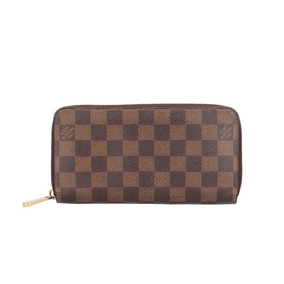 ルイヴィトン ジッピーウォレット ダミエ 長財布 ダミエキャンバス N60015 レディース LOUIS VUITTON 中古