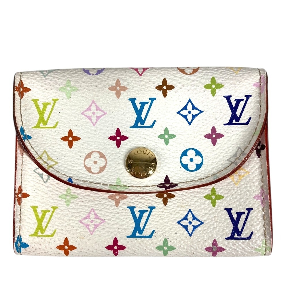 ルイヴィトン LOUIS VUITTON アンヴェロップカルトドゥヴィジット M66560 モノグラムマルチカラー 名刺入れ パスケース カードケース モノグラムマルチカラーキャンバス ブロン ホワイト