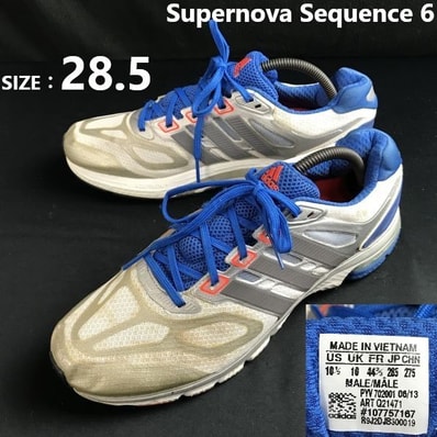 adidas/アディダス★Supernova Sequence 6/ランニングシューズ/スニーカー【28.5/blue×silver】sneakers/Shoes/trainers◆sG-184