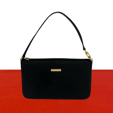 BURBERRY バーバリー ロゴ 金具 ノバチェック 柄 レザー ショルダーバッグ ブラック
42468
