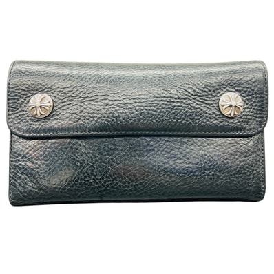 Chrome Hearts Wave Wallet Heavy Leather "Black"