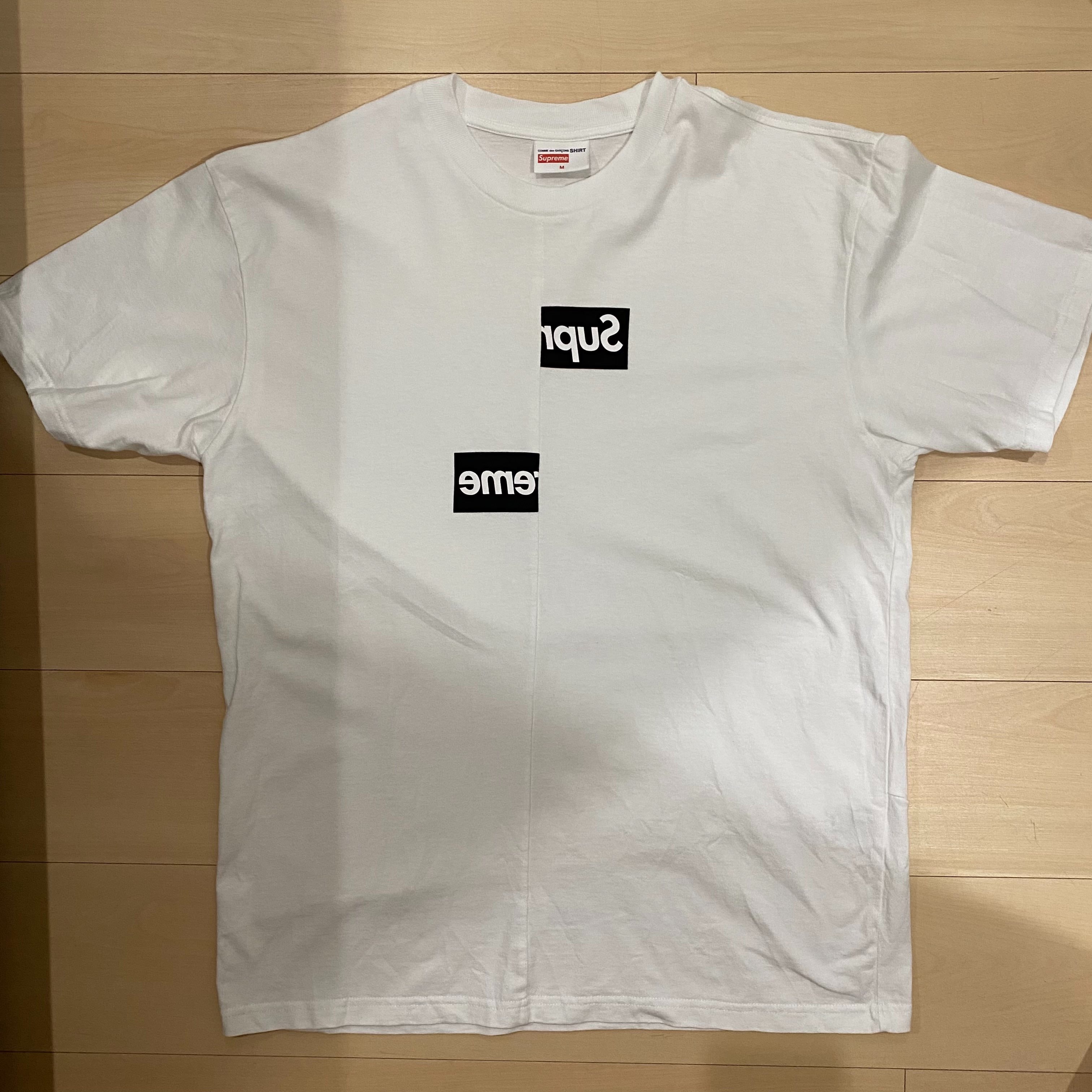 Supreme / Comme des Garçons SHIRT® Split Box Logo Tee "White"