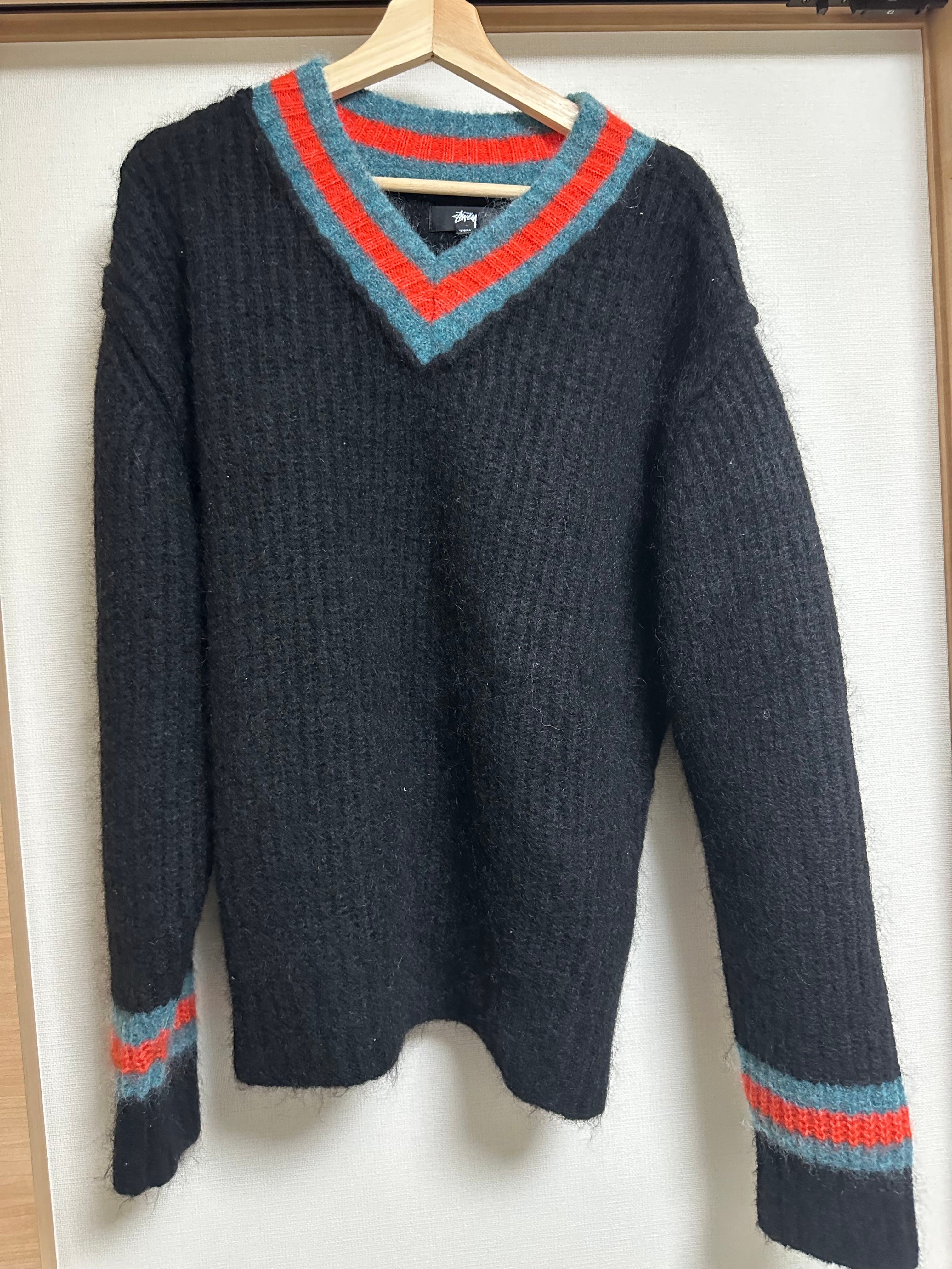 Stussy Mohair Tennis Sweater "Black"