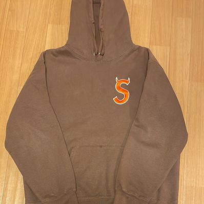 Supreme S Logo Hooded Sweatshirt "Brown" (22FW)