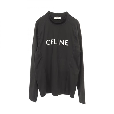 セリーヌ CELINE ライクラ サーフ 長袖Tシャツ 衣料品 トップス ナイロン / ポリウレタン メンズ ブラック系 / ホワイト系 【中古】