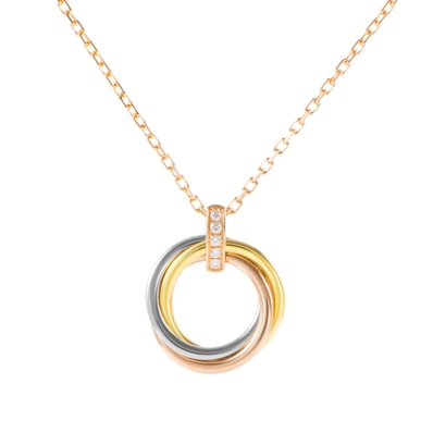 CARTIER カルティエ トリニティ ネックレス ペンダント K18YG K18WG K18PG ゴールド【中古】
