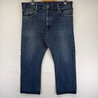 古着 リーバイス Levi's デニム パンツ 517 フレア ジッパーフライ 5ポケット ジーンズ ジーパン w38 L30 ブルー系 メンズ