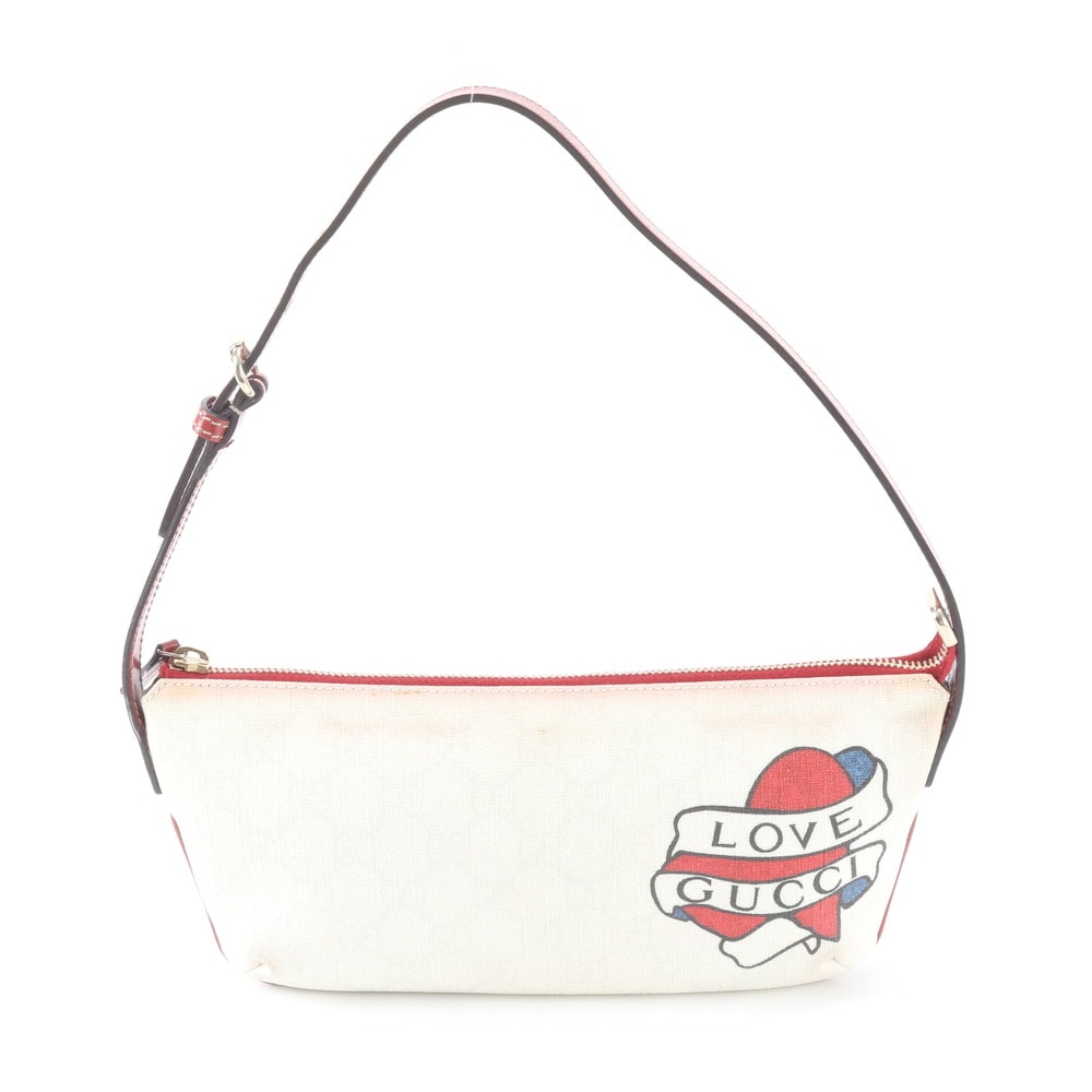 ■美品 グッチ GGスプリームタトゥーハート 211859 ショルダーバッグ