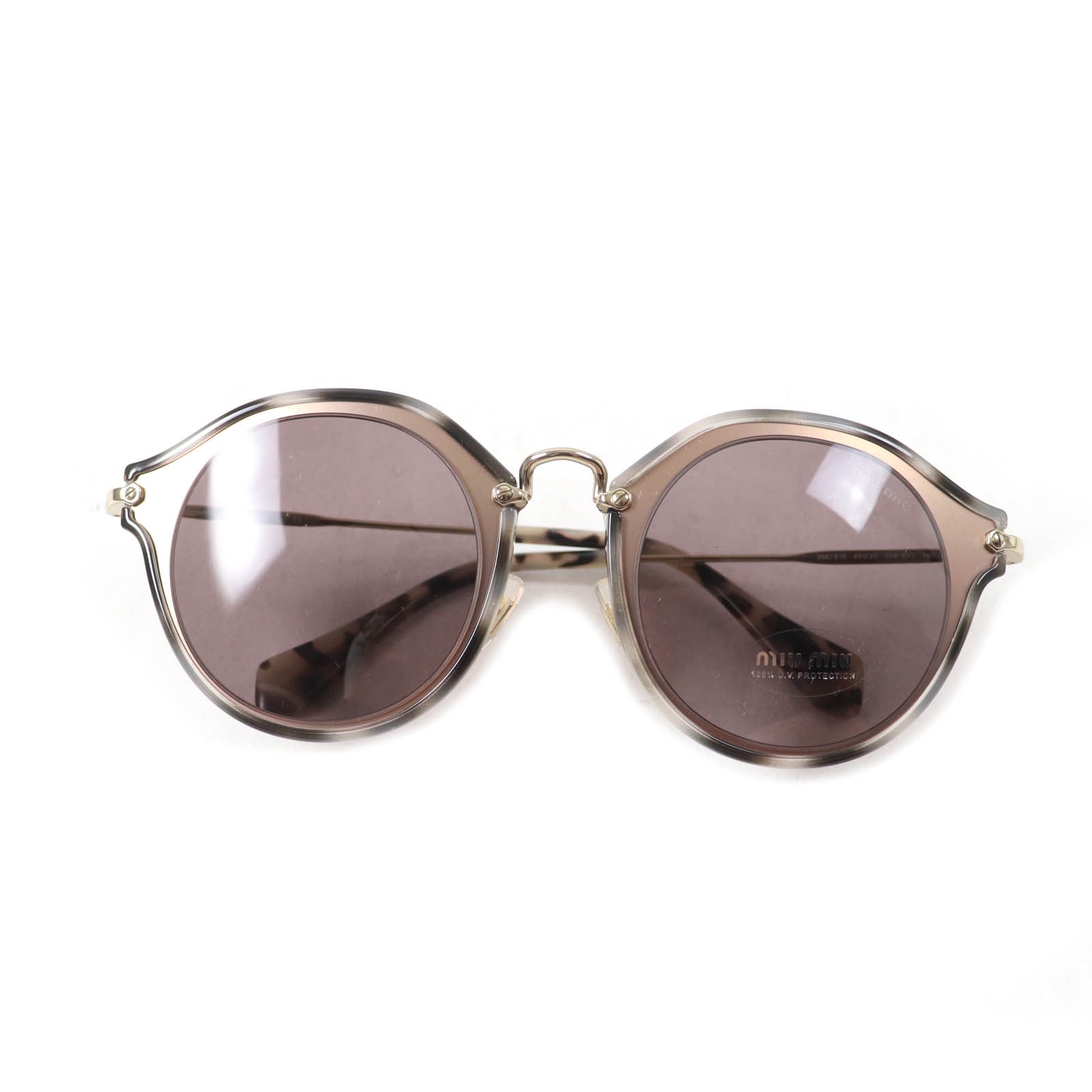 未使用品 ミュウ ミュウ
 サングラス グレー レディース 49□23 140 SMU51S