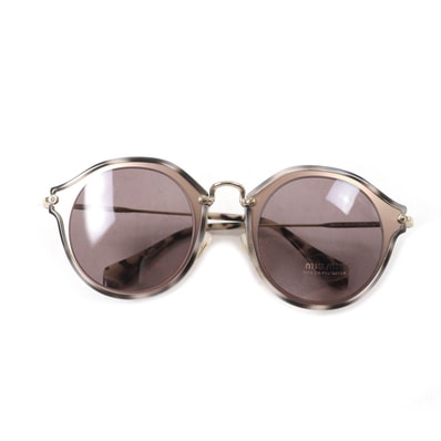 未使用品 ミュウ ミュウ
サングラス グレー レディース 49□23 140 SMU51S