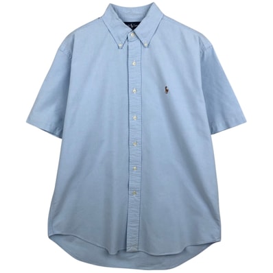 古着 ラルフローレン Ralph Lauren BLAKE 半袖 ボタンダウンシャツ メンズM相当/eaa625385
