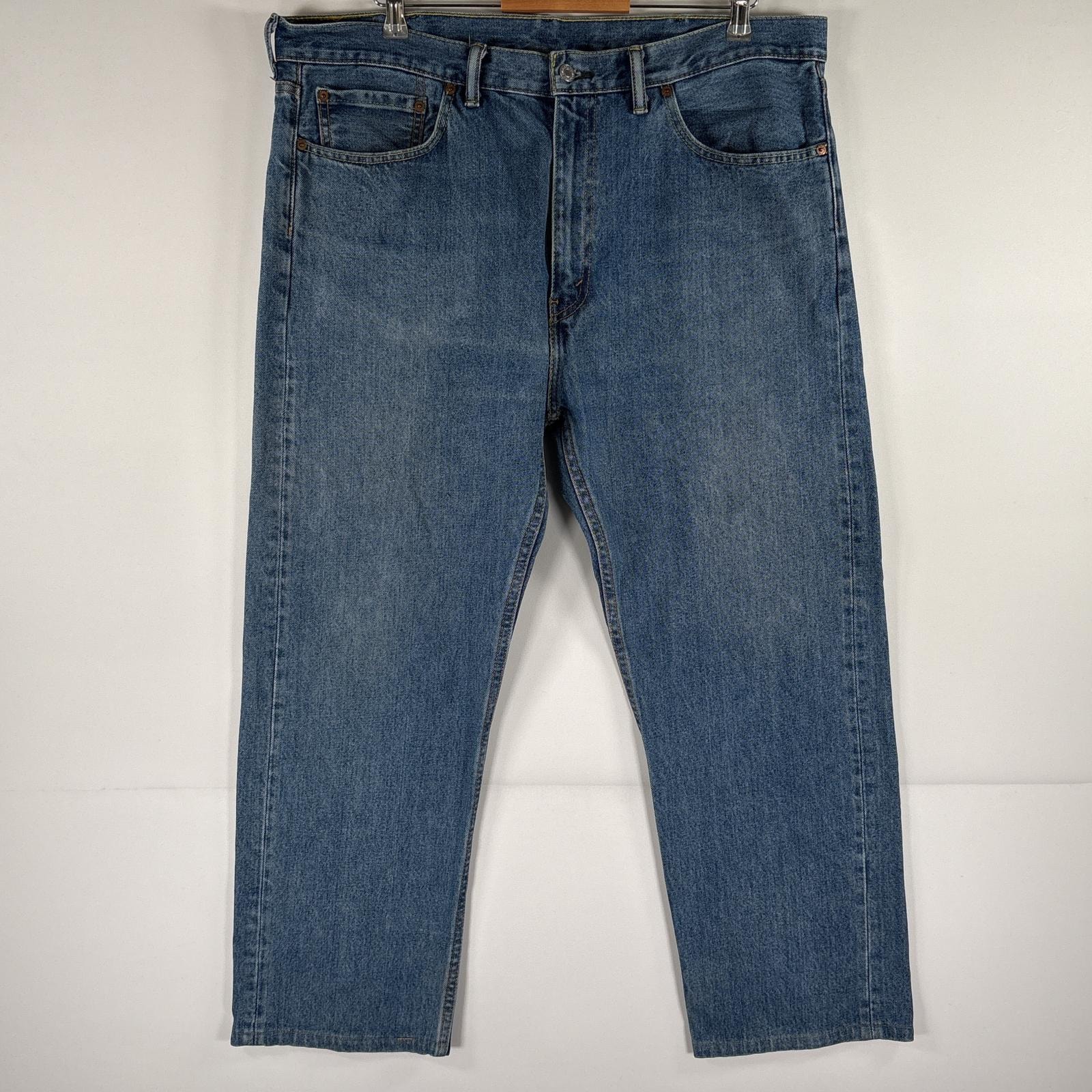 古着 リーバイス Levi's デニムパンツ 505 ストレート ジーパン ジップフライ 5ポケット 大きいサイズ w40 L30  ブルー メンズ