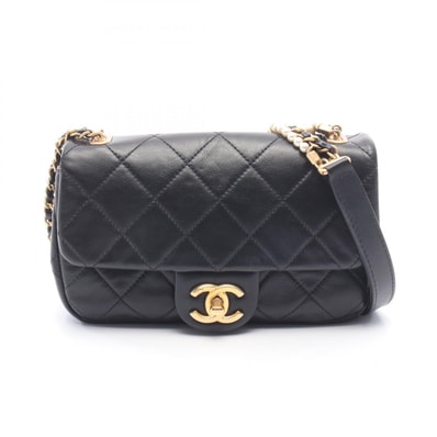 シャネル CHANEL マトラッセ ショルダーバッグ バッグ レザー レディース ブラック系 AS2210 【中古】