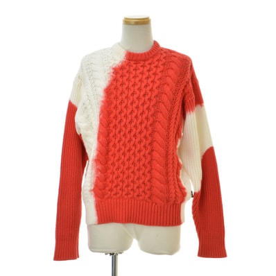 Stussy Tie Dye Fisherman Sweater "Red"