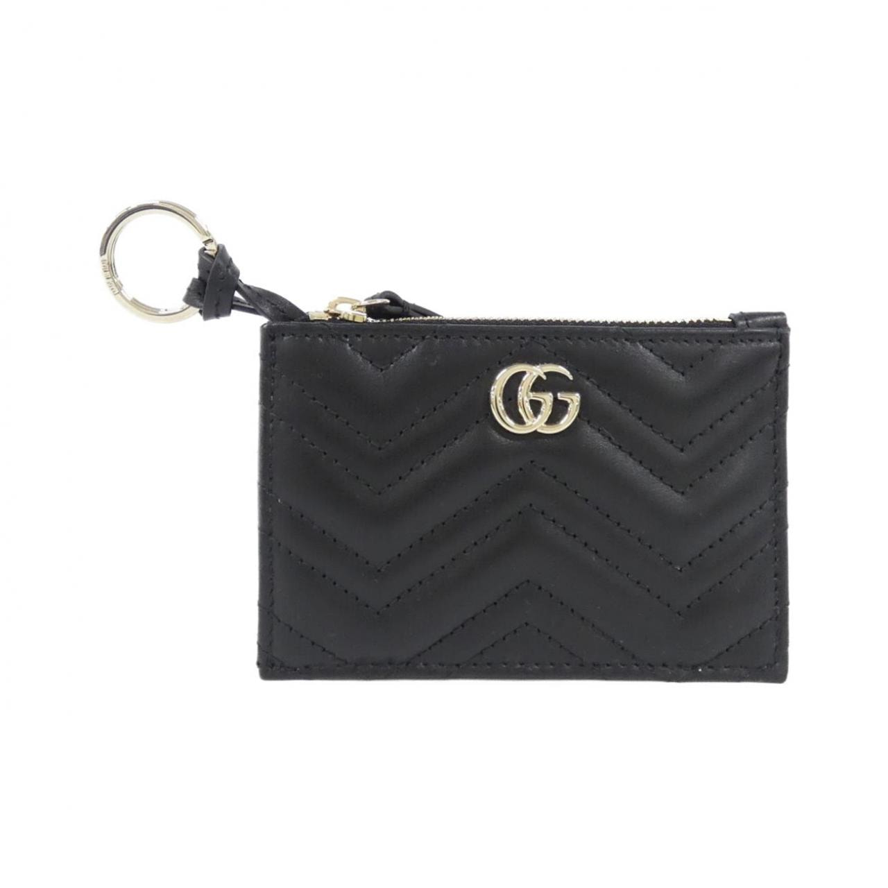 GUCCI GG Marmont Zip Key Case "Black"