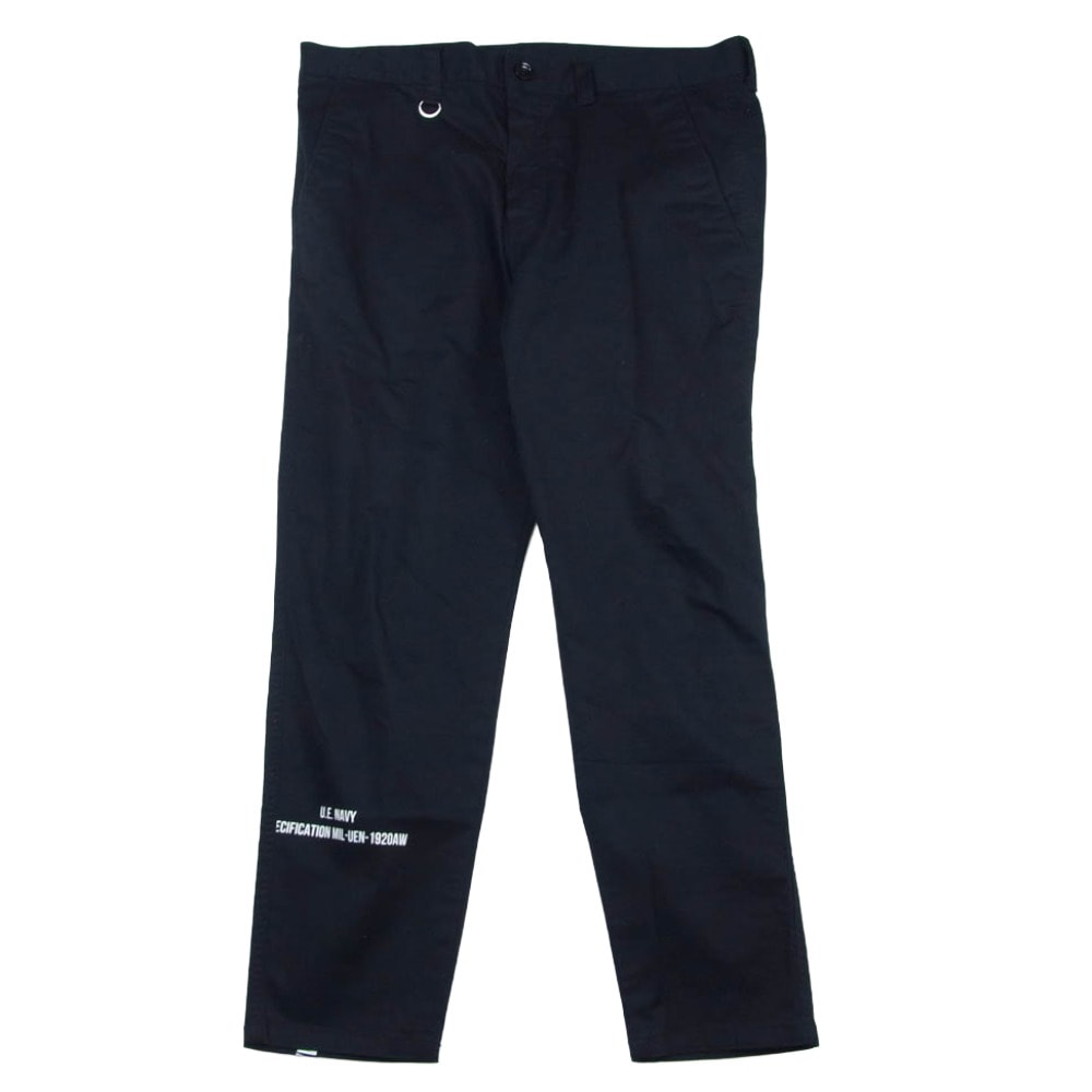 uniform experiment ユニフォームエクスペリメント UE-192011 GRAFFITI SLIM FIT CHINO PANTS グラフィティ スリム フィット チノパンツ ブラック系 3【中古】