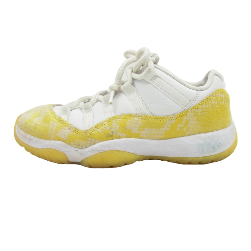 NIKE AIR JORDAN ナイキ ジョーダン スニーカー AH7860-107 Women's Air Jordan 11 Retro Low Yellow Snake Skin AJ11 ウィメンズ エアジョーダン ロー スニーカー 【中古】