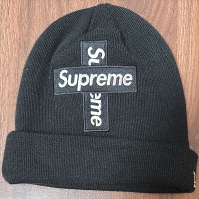 Supreme New Era® Cross Box Logo Beanie "Black"