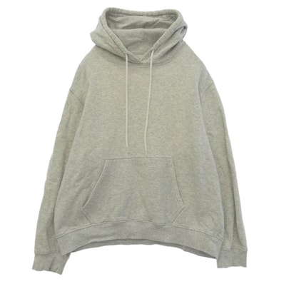 MSGM エムエスジーエム 2541MDM68 フード ロゴ スウェット プルオーバー パーカー グレー系 XS【中古】