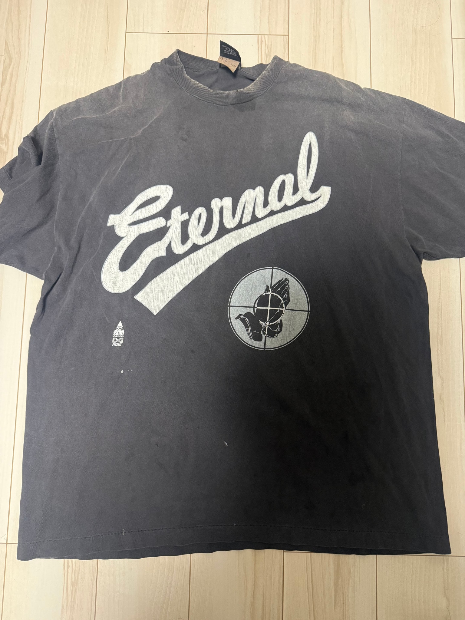 SAINT Mxxxxxx x FEAR OF GOD SS Tee "Black"