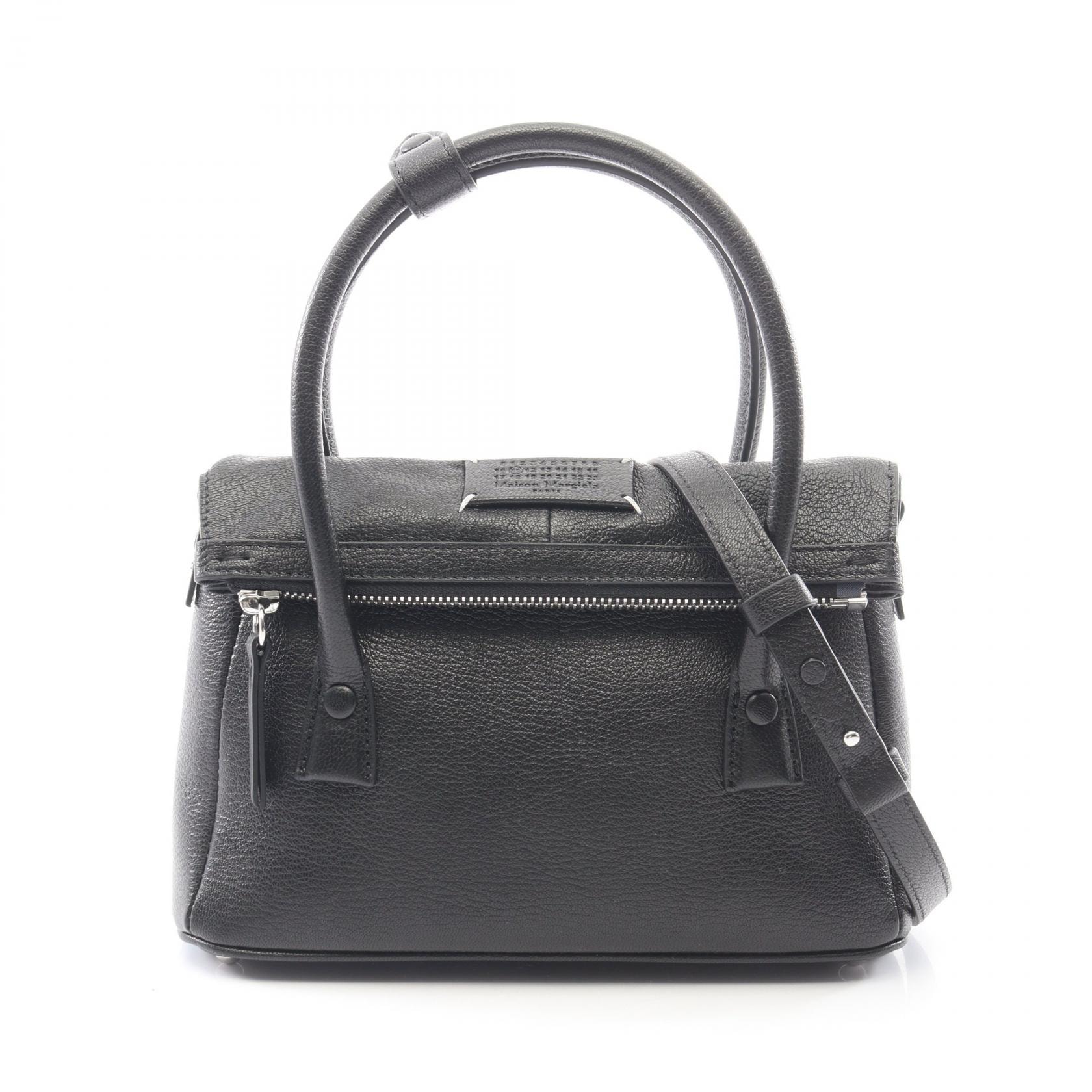 メゾン マルジェラ Maison Margiela 5AC イーストウエスト スモール ハンドバッグ バッグ レザー レディース ブラック系 SB1WD0061P5348T8013 【新品】