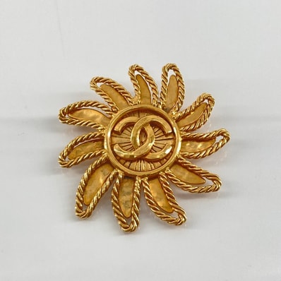 CHANEL(シャネル) ココマーク 太陽 94・A ブローチ ゴールド
