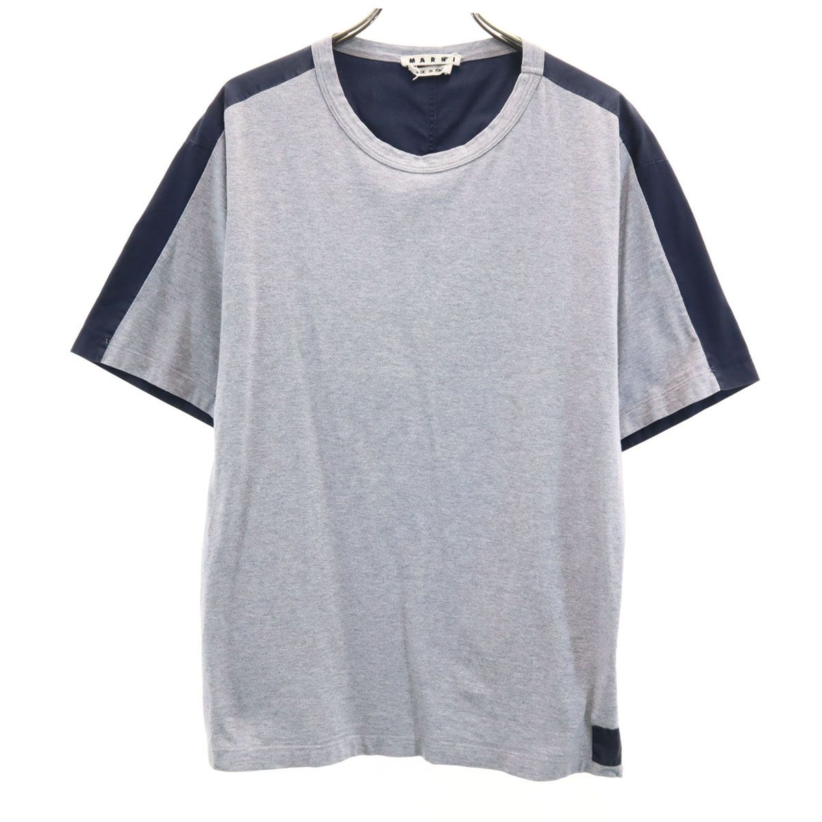 MARNI マルニ イタリア製 半袖 切替 Tシャツ 44 グレー