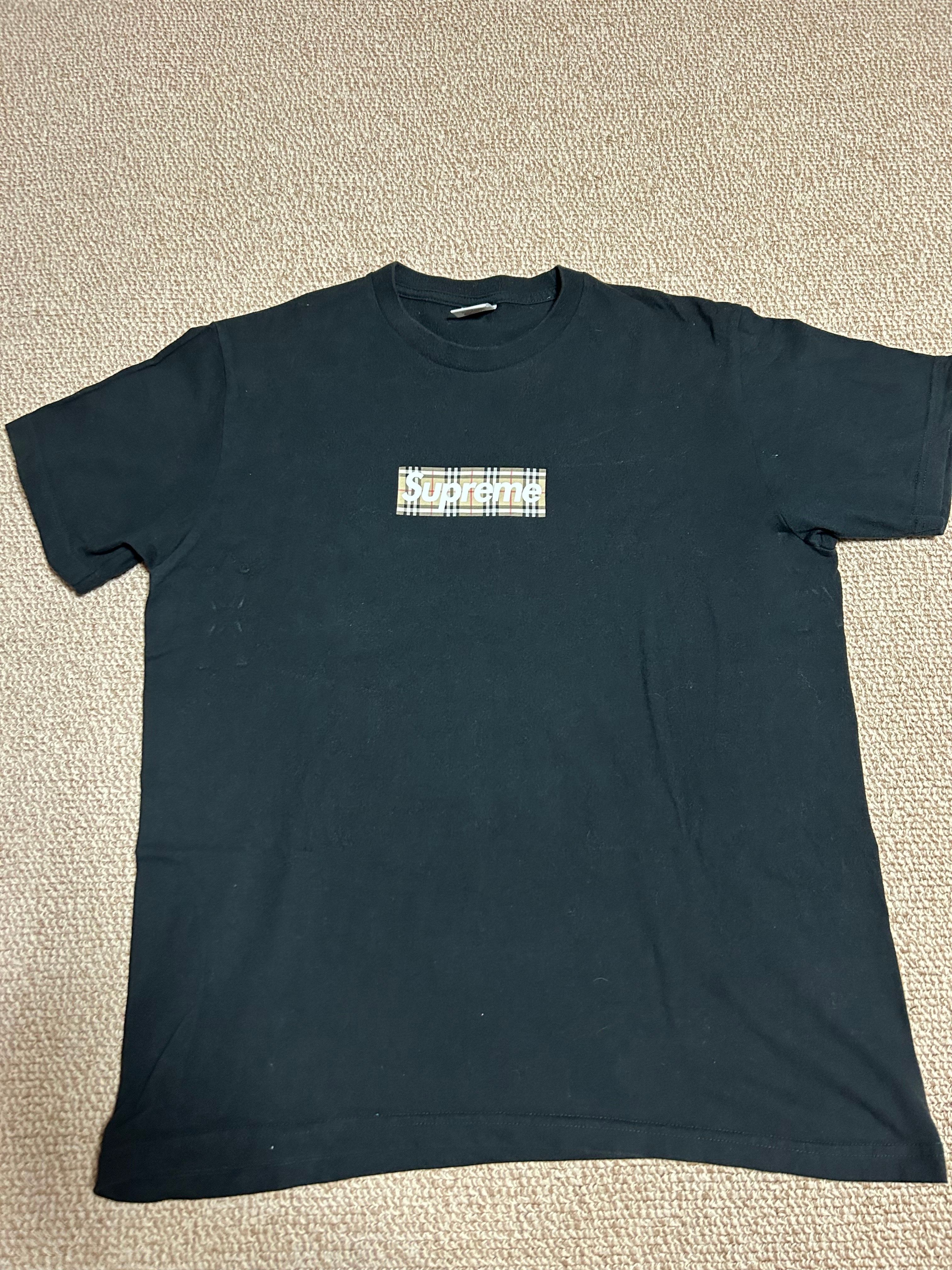 Supreme / Burberry Box Logo Tee "Black"