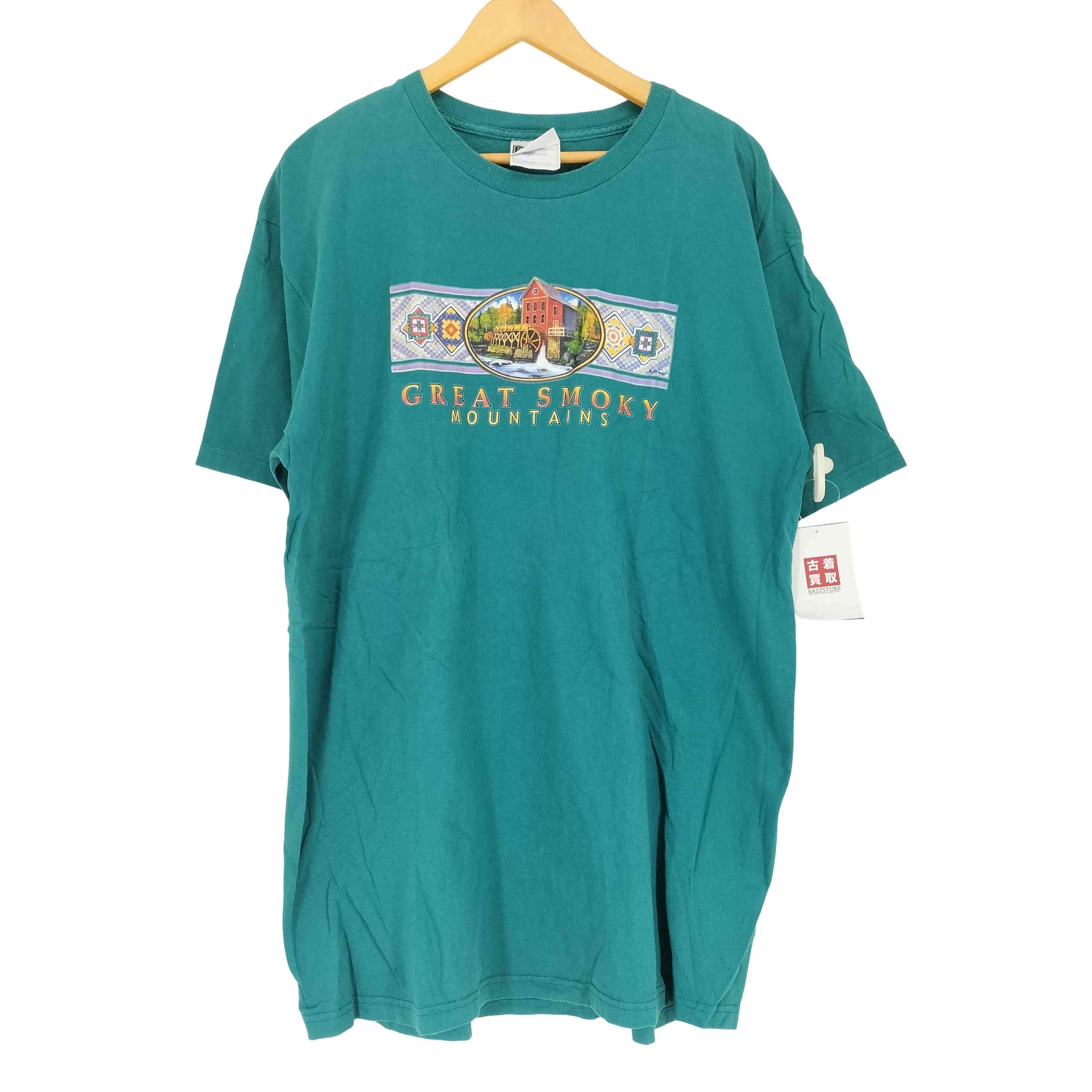 CREAT SMOKY MOUNTAINS フロントプリントクルーネックTシャツ【1136182932309】