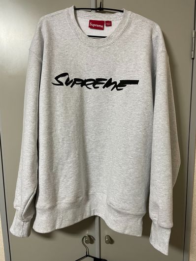 Supreme Futura Logo Crewneck "Grey"