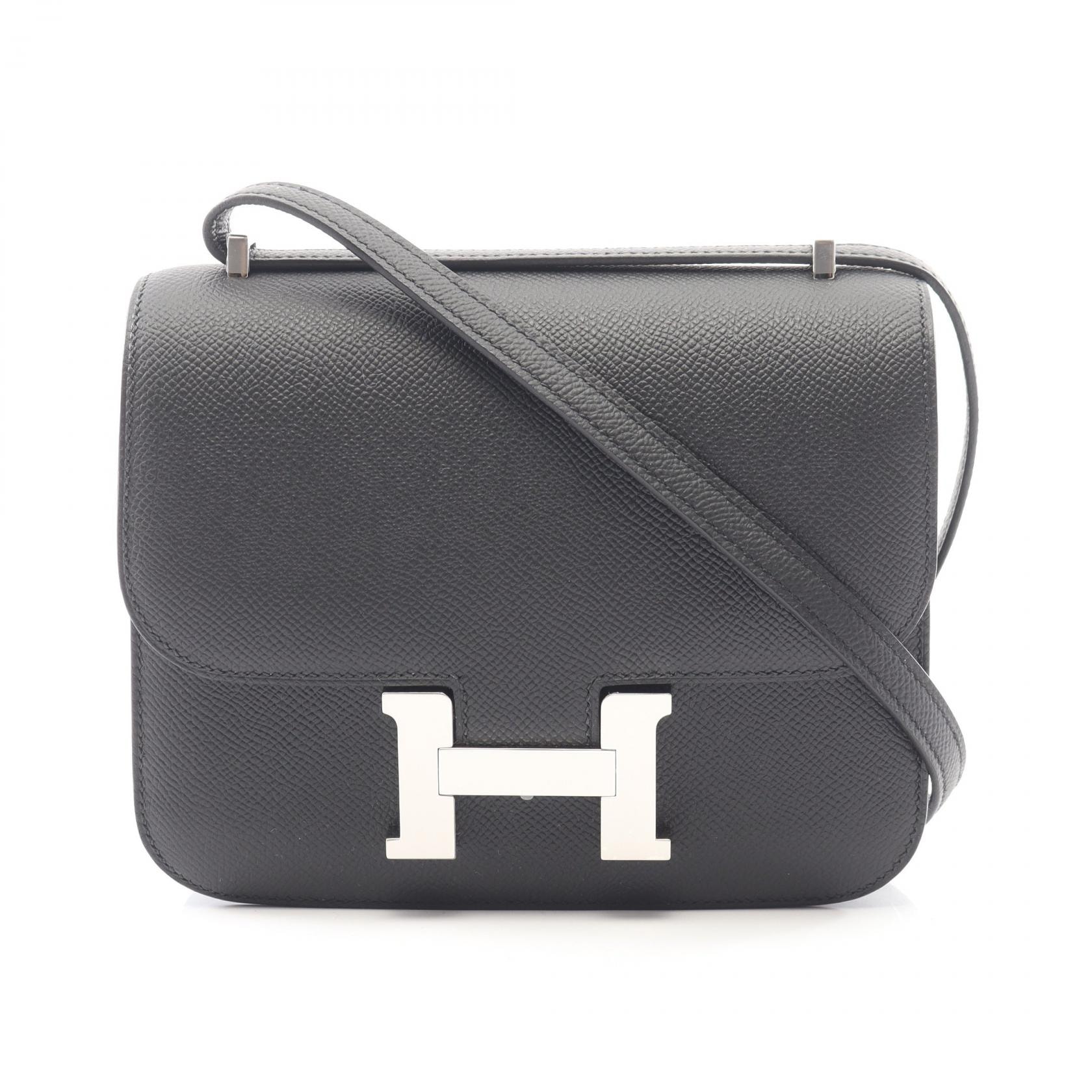 エルメス HERMES コンスタンス3 ミニ ショルダーバッグ バッグ レザー ヴォーエプソン レディース ブラック系 【中古】